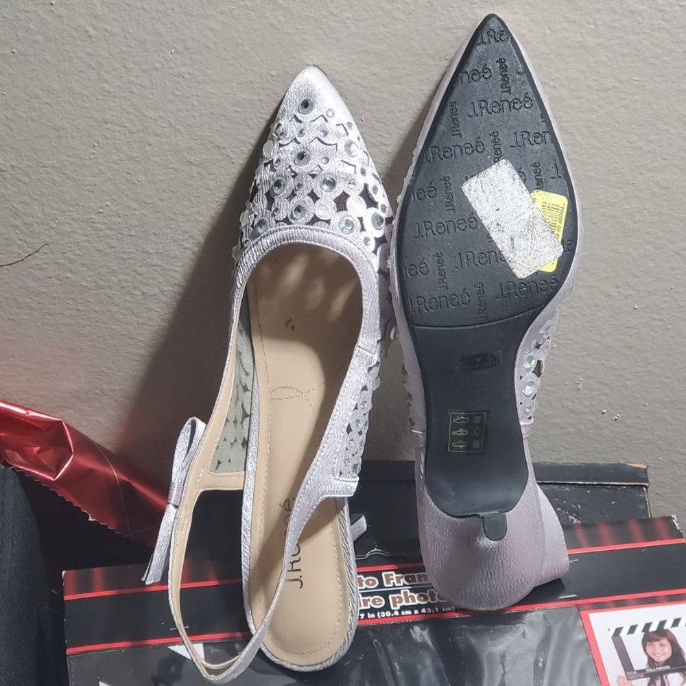 Silver outing shoe